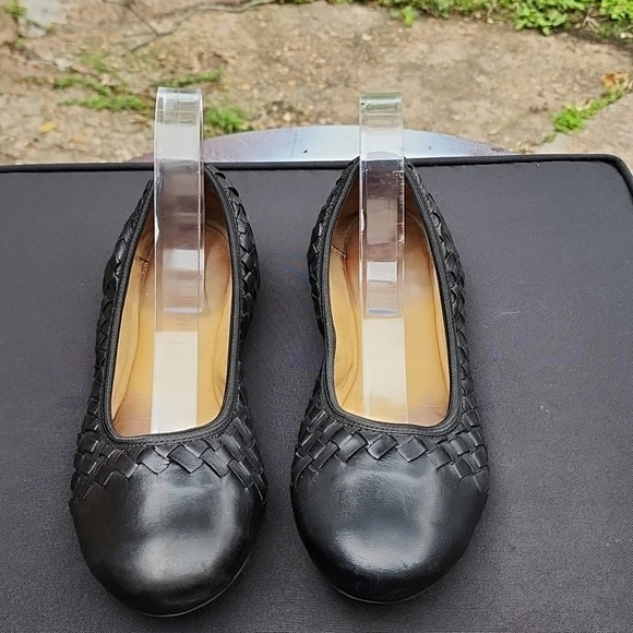 ROBERT ZUR LEATHER WOVEN CUTE  FLATS SIZE 40 IN GUC - Picture 3 of 16